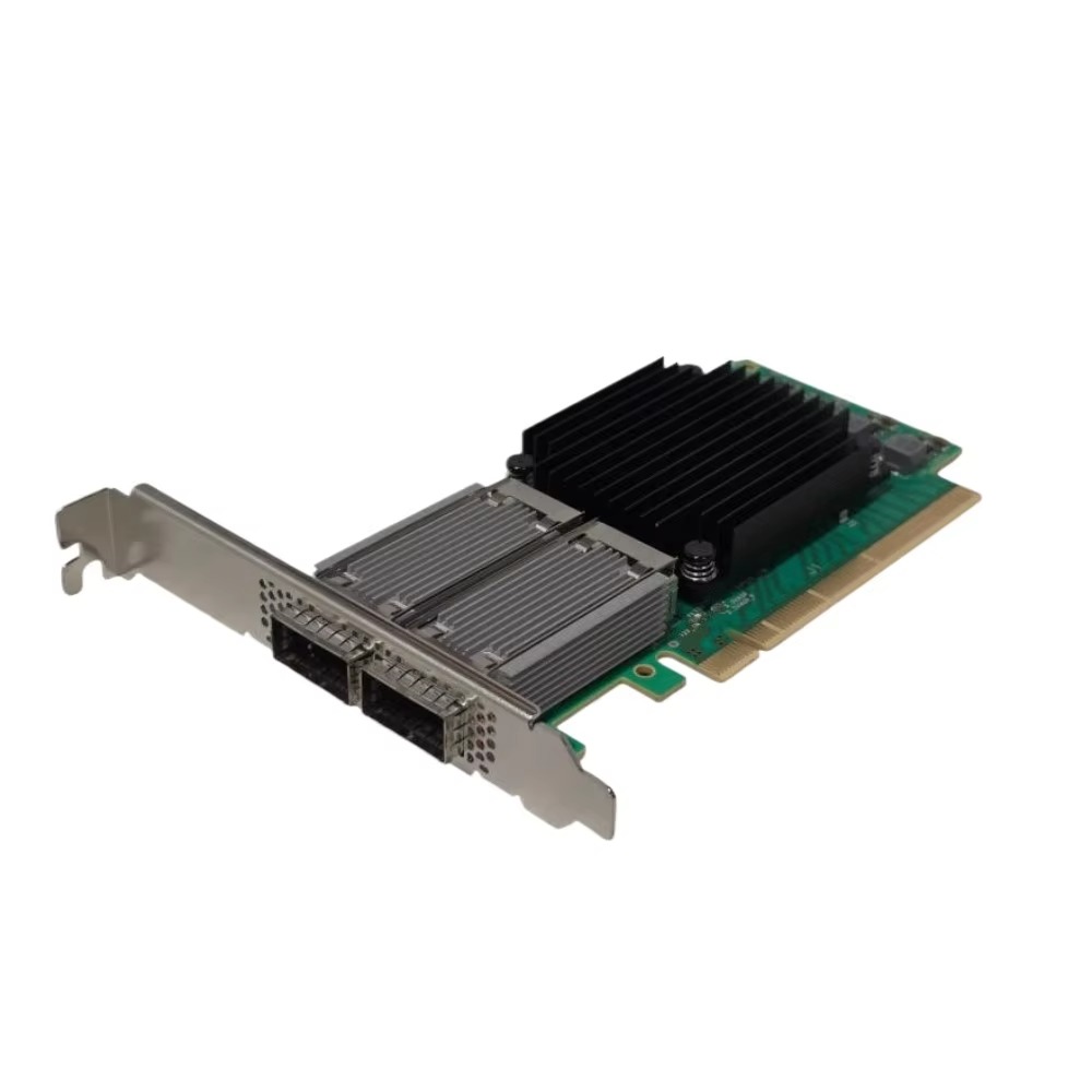 محول MCX516A-CDAT بمنفذين QSFP - مراجعة 100Gbe Qsfp28 Network Card وسعره